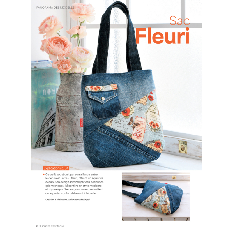 Coudre c'est facile n°99 : Sacs en denim de rentrée Magazine Couture