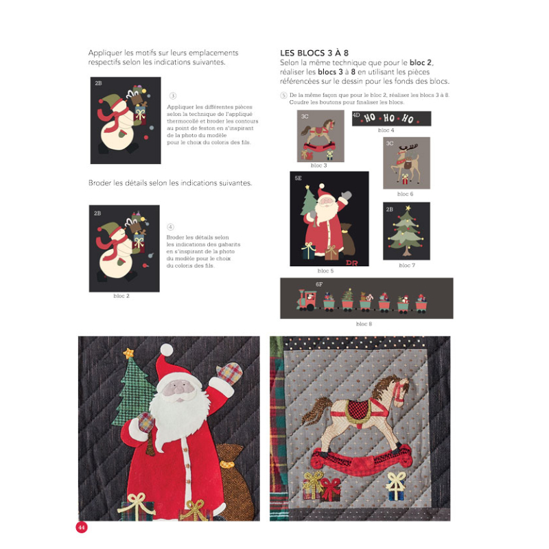 Joyeuses fêtes quiltées - 12 projets festifs Livre Patchwork
