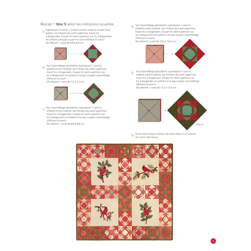 Joyeuses fêtes quiltées - 12 projets festifs Livre Patchwork