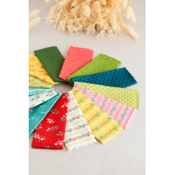Lot Quilt Back in the days + tissus Lot, Fournitures, Livre COFFRETS