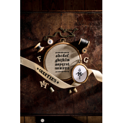 Cabinet de curiosités au point de croix Livre Broderie