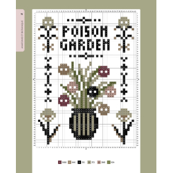 Cabinet de curiosités au point de croix Livre Broderie