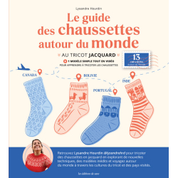 Le guide des chaussettes autour du monde au tricot jacquard Livre Tricot