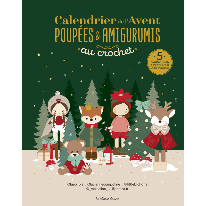Calendrier de l'avent poupées et amigurumis au crochet Livre Crochet