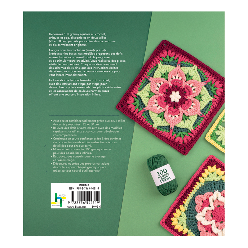 Granny Squares : 100 modèles à assembler Livre Crochet