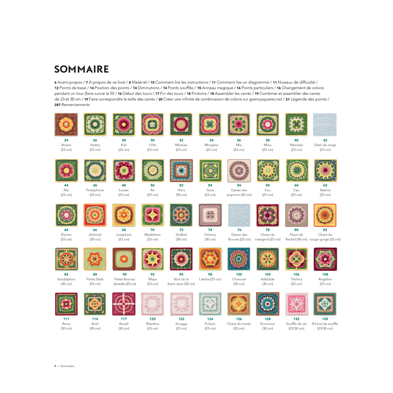 Granny Squares : 100 modèles à assembler Livre Crochet