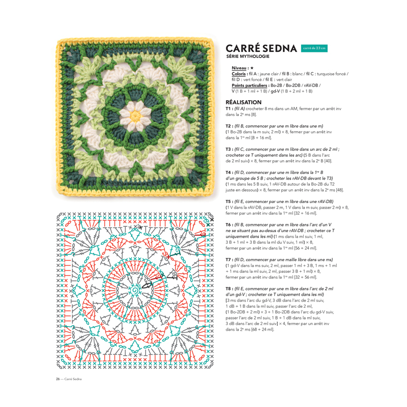 Granny Squares : 100 modèles à assembler Livre Crochet