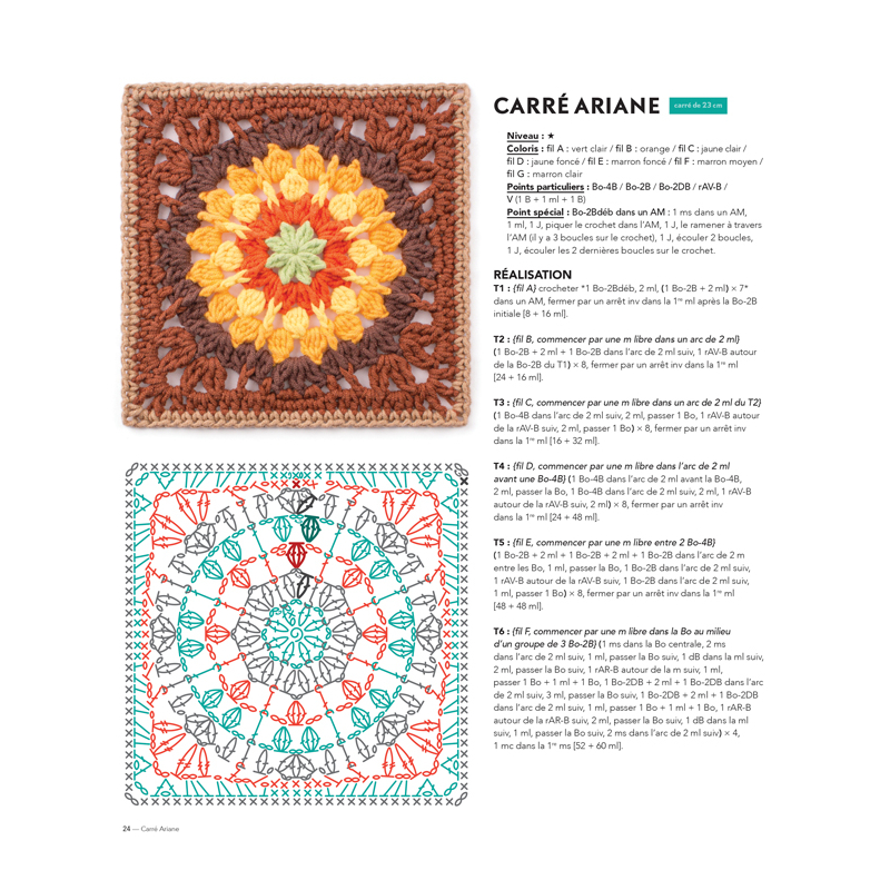 Granny Squares : 100 modèles à assembler Livre Crochet