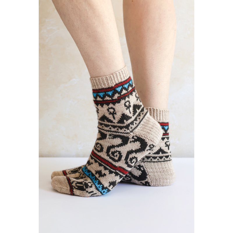 Le guide des chaussettes autour du monde au tricot jacquard Livre Tricot