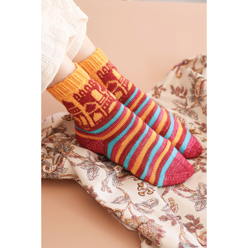 Le guide des chaussettes autour du monde au tricot jacquard Livre Tricot