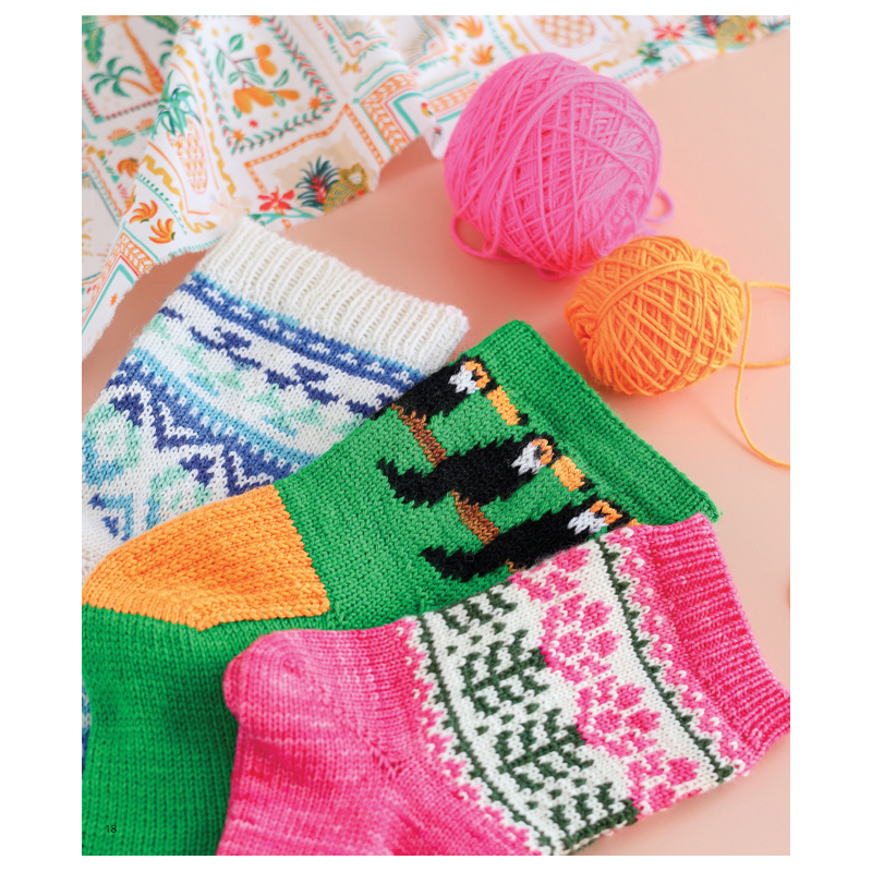 Le guide des chaussettes autour du monde au tricot jacquard Livre Tricot