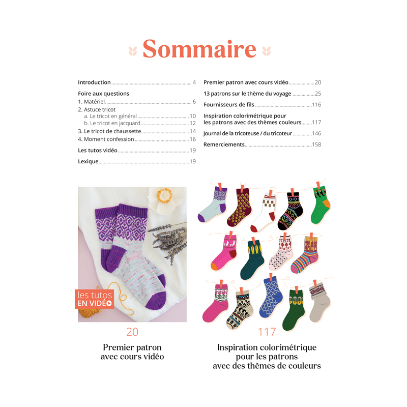 Le guide des chaussettes autour du monde au tricot jacquard Livre Tricot