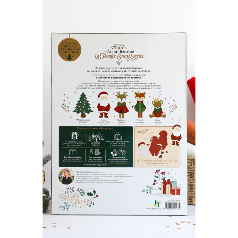 Coffret Mon calendrier de l'Avent en feutrine - La forêt enchantée Kit DIY