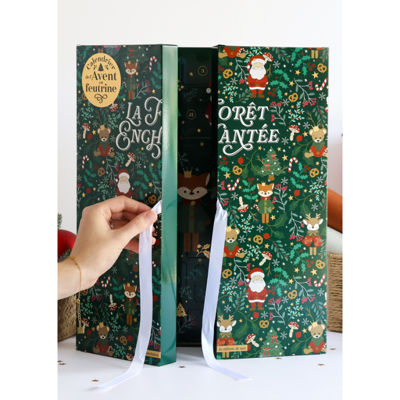 Coffret Mon calendrier de l'Avent en feutrine - La forêt enchantée