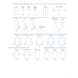 Les bases de la couture : Chemises & blouses Livre Couture