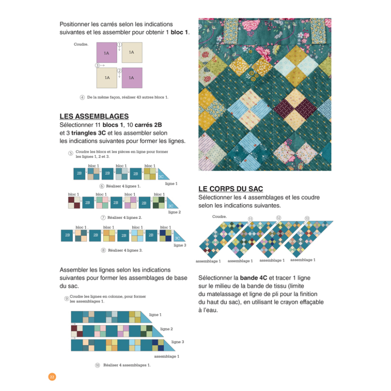 Magic patch n°155 Créations festives quiltées Livre Patchwork
