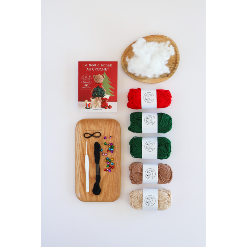 Lot Le Noël d’AnnaB au crochet Lot, Kit Crochet