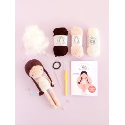 Lot L’univers de Lulu au crochet – Livre, poupée & panoplies Lot, Kit Crochet