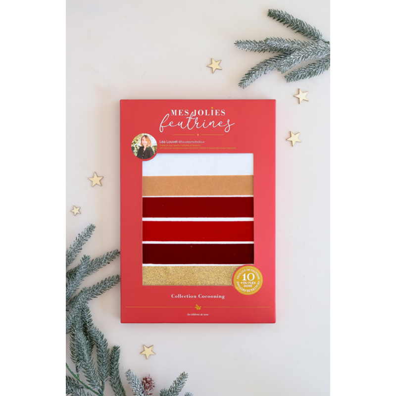 Lot Le Noël enchanté de Léa Louvet en feutrine Lot, Kit COFFRETS