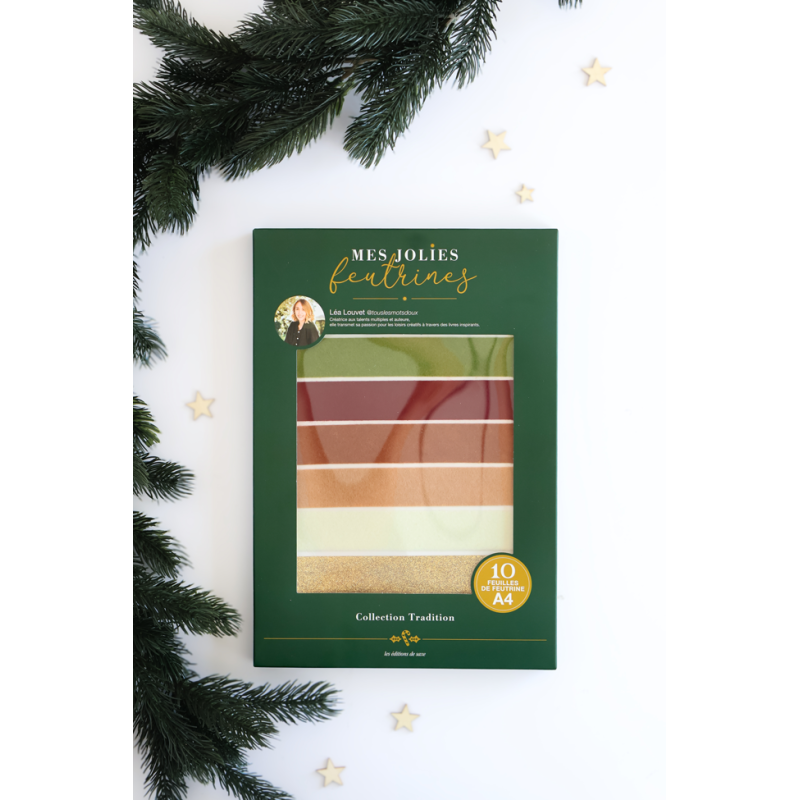 Lot Le Noël enchanté de Léa Louvet en feutrine Lot, Kit COFFRETS