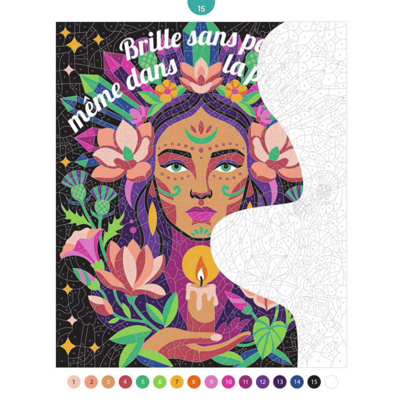 Mantras mystères - 45 coloriages mystères