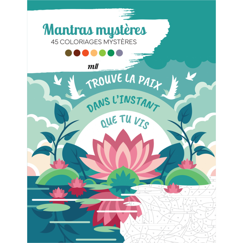 Mantras mystères - 45 coloriages mystères Livre Beaux-arts