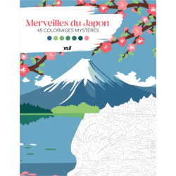 Merveilles du Japon - 45 coloriages mystères Livre Beaux-arts