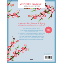 Merveilles du Japon - 45 coloriages mystères Livre Beaux-arts
