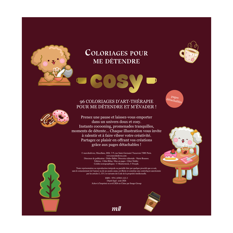 Cosy - Version Collector - Coloriages pour me détendre Livre Beaux-arts