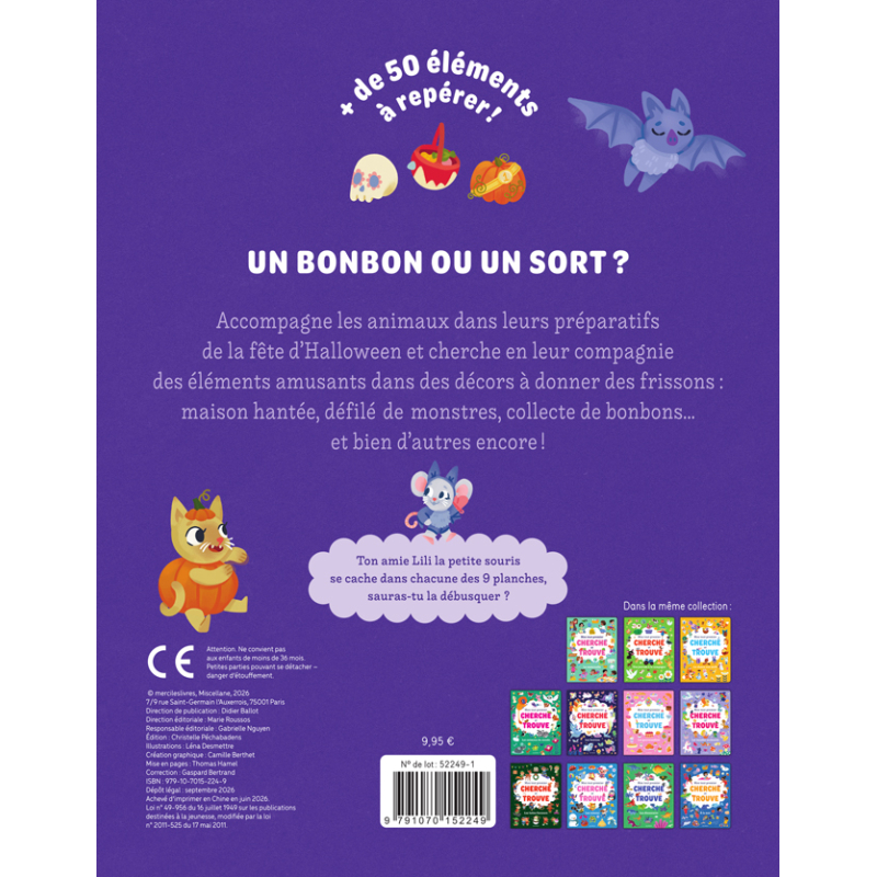 Mon tout premier cherche et trouve - La fête d'Halloween Livre Jeunesse