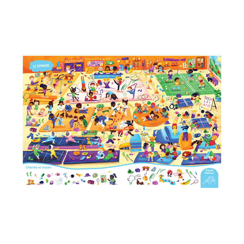 Mon grand cherche et trouve - Tous au sport ! Livre Jeunesse
