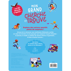 Mon grand cherche et trouve - Tous au sport ! Livre Jeunesse