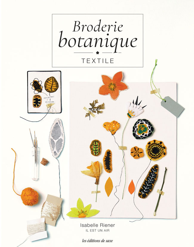 Broderie botanique textile