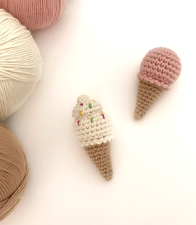 Cone glace au crochet