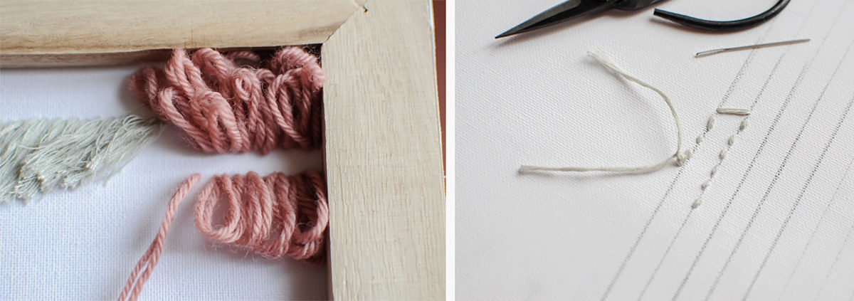 diy tenture laines facile