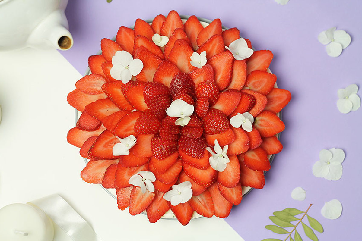 Cheesecake sans gluten aux fraises et à la fleur d'oranger - Cuisine - Le journal de Saxe x Miss Blemish