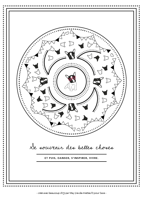Mandalas à imprimer par Vie de miettes