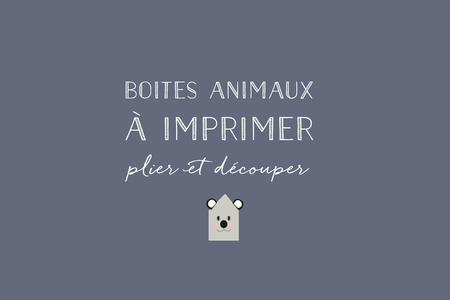 boite animaux origami