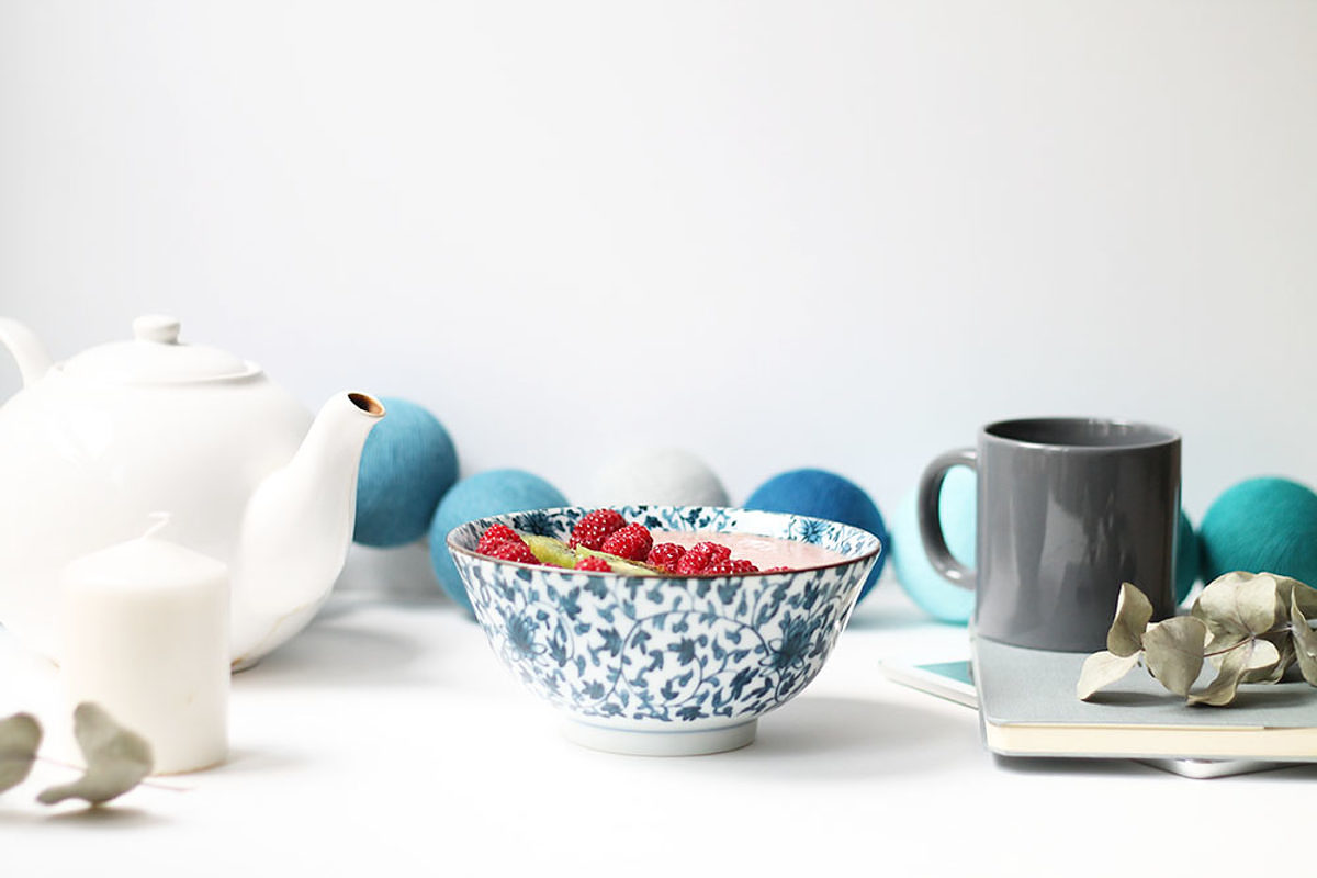Smoothie bowl framboise melon fleur d'oranger - Le journal de Saxe x Miss Blemish