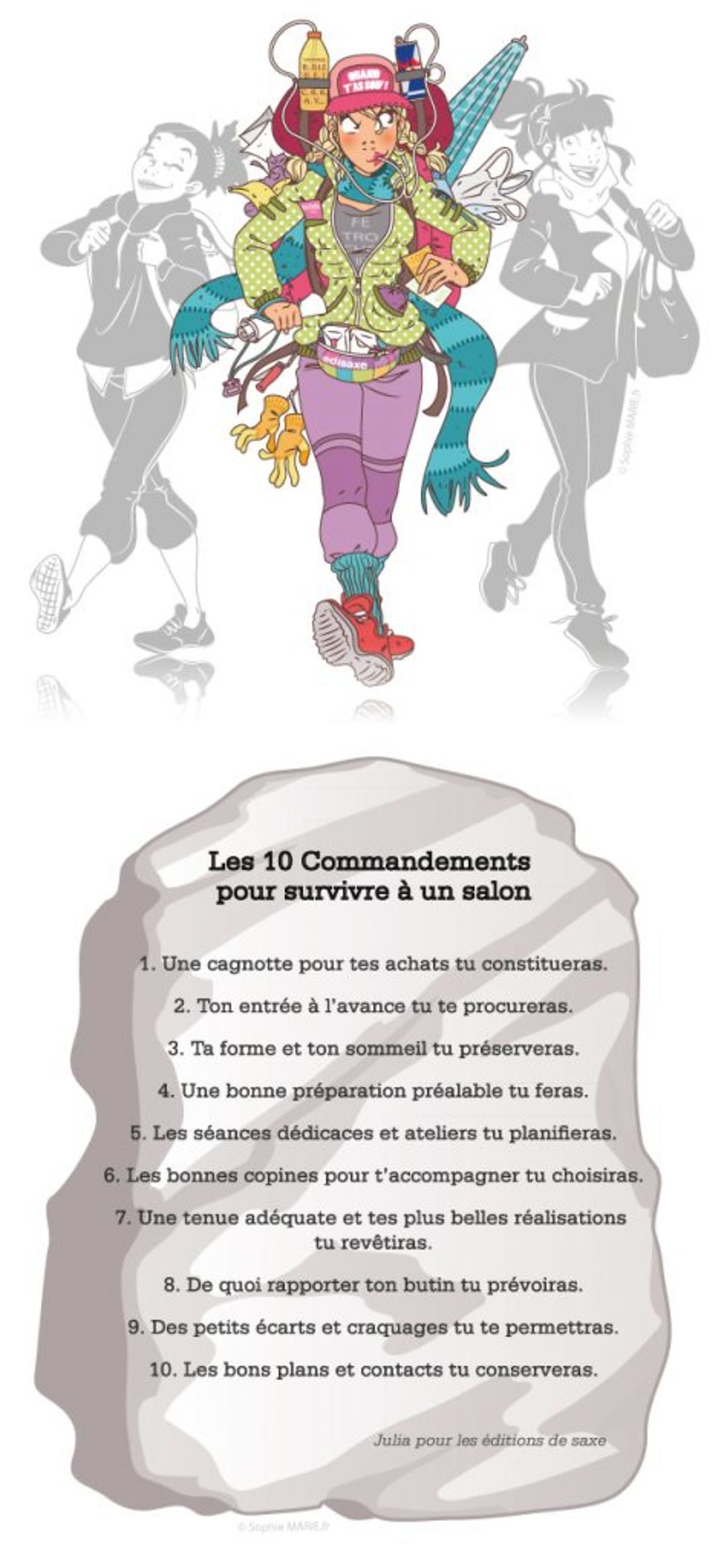 10 Commandements Survivre Salon Humour