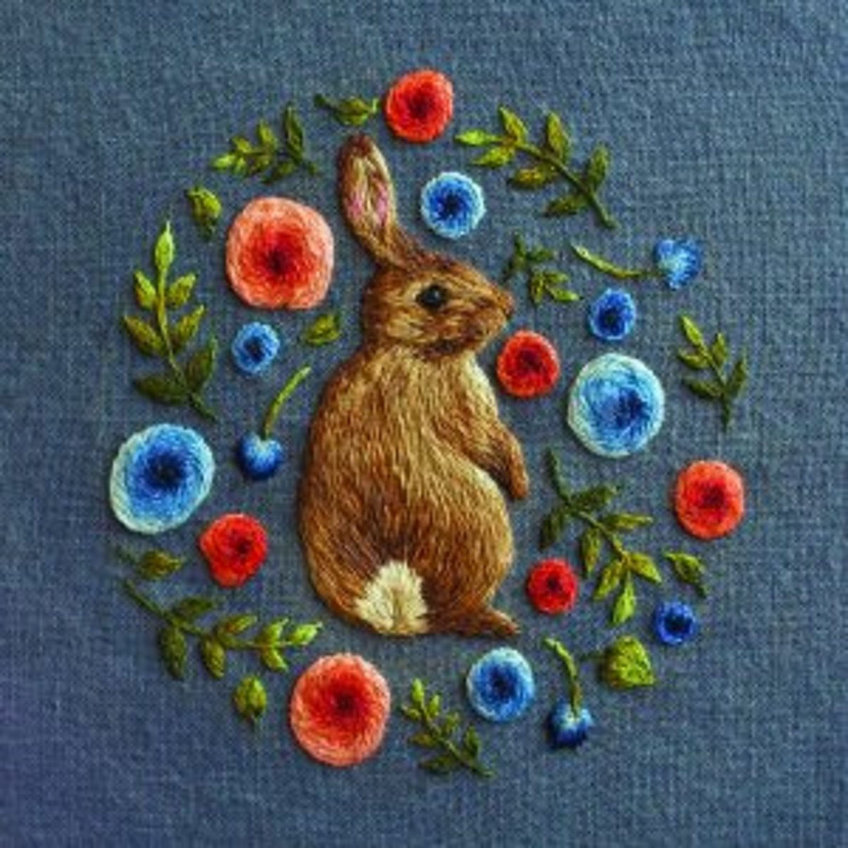 Chloe giordano - broderie - lièvre