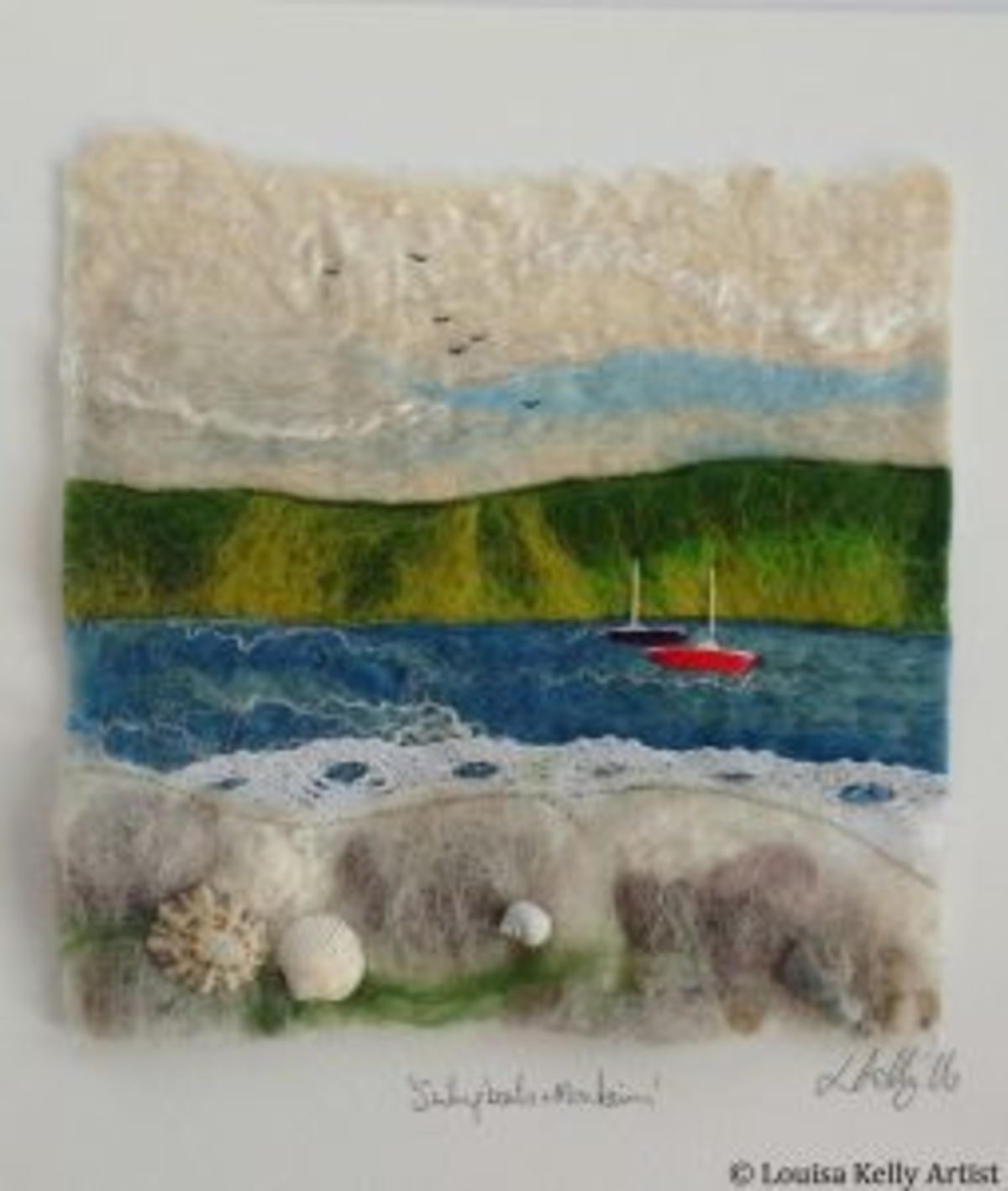 Tableau laine feutrée Louisa Kelly Irlande