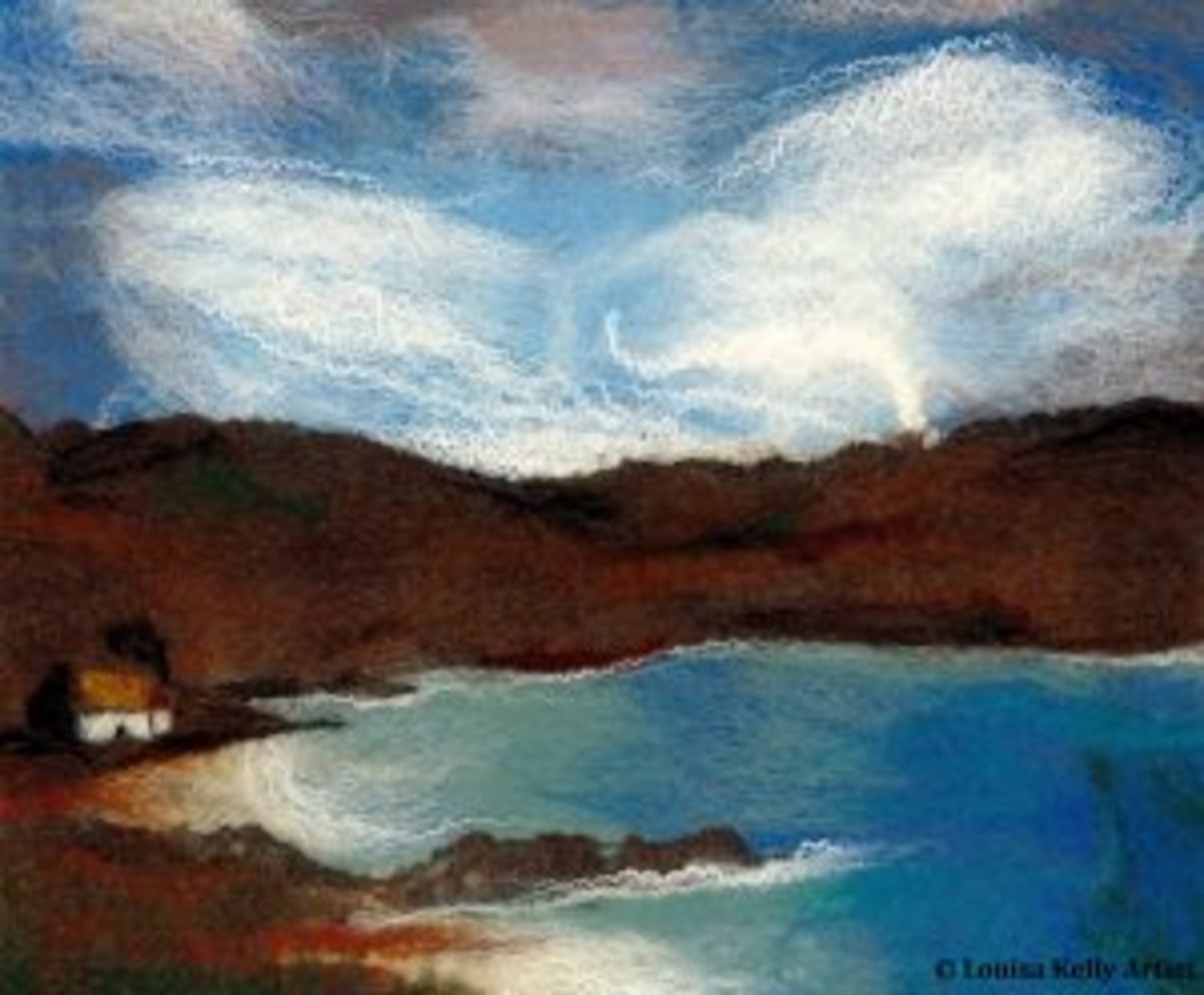 Tableau laine feutrée Louisa Kelly Irlande