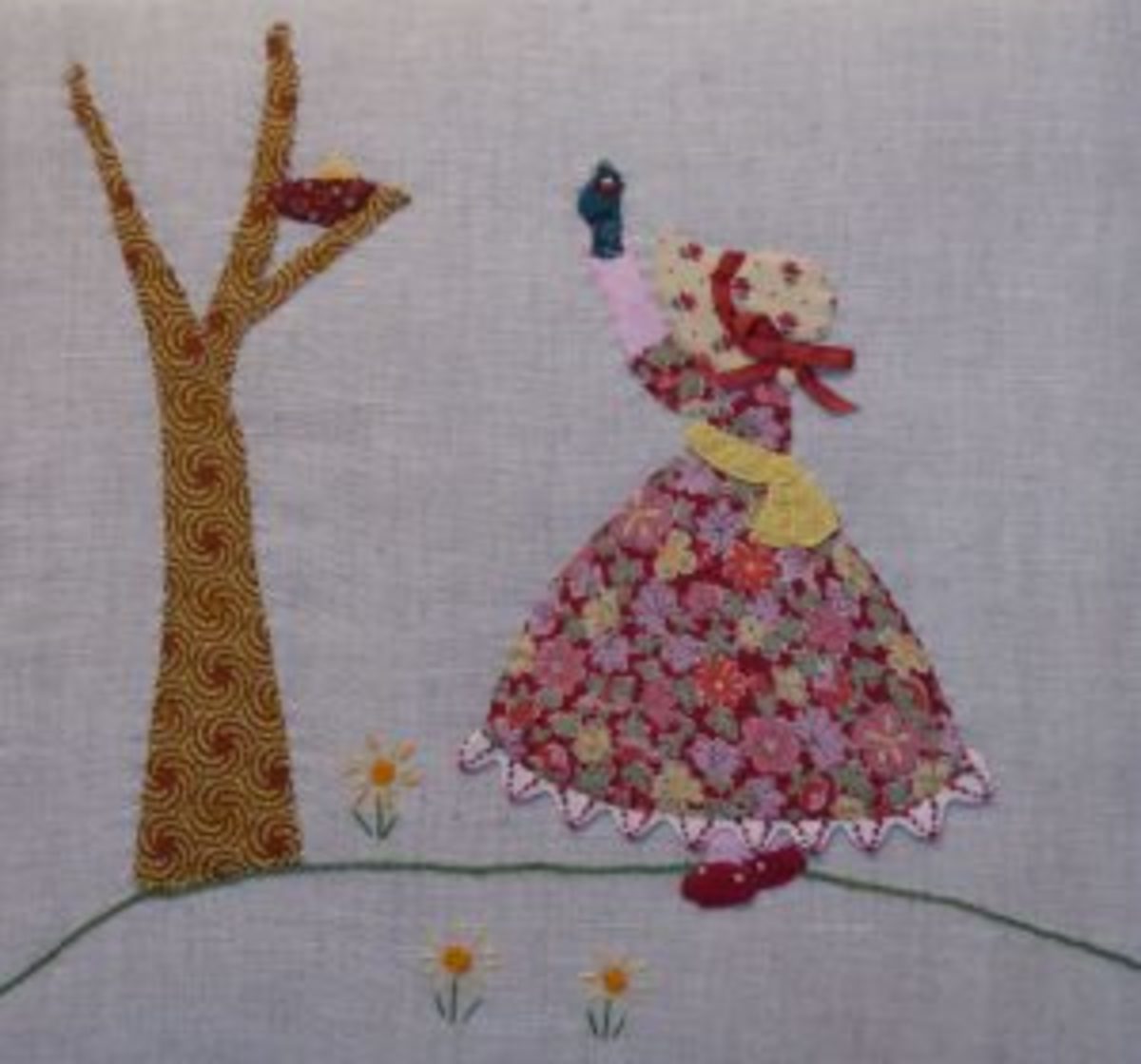 Sunbonnet oiseau _ Ghislaine Lemasle