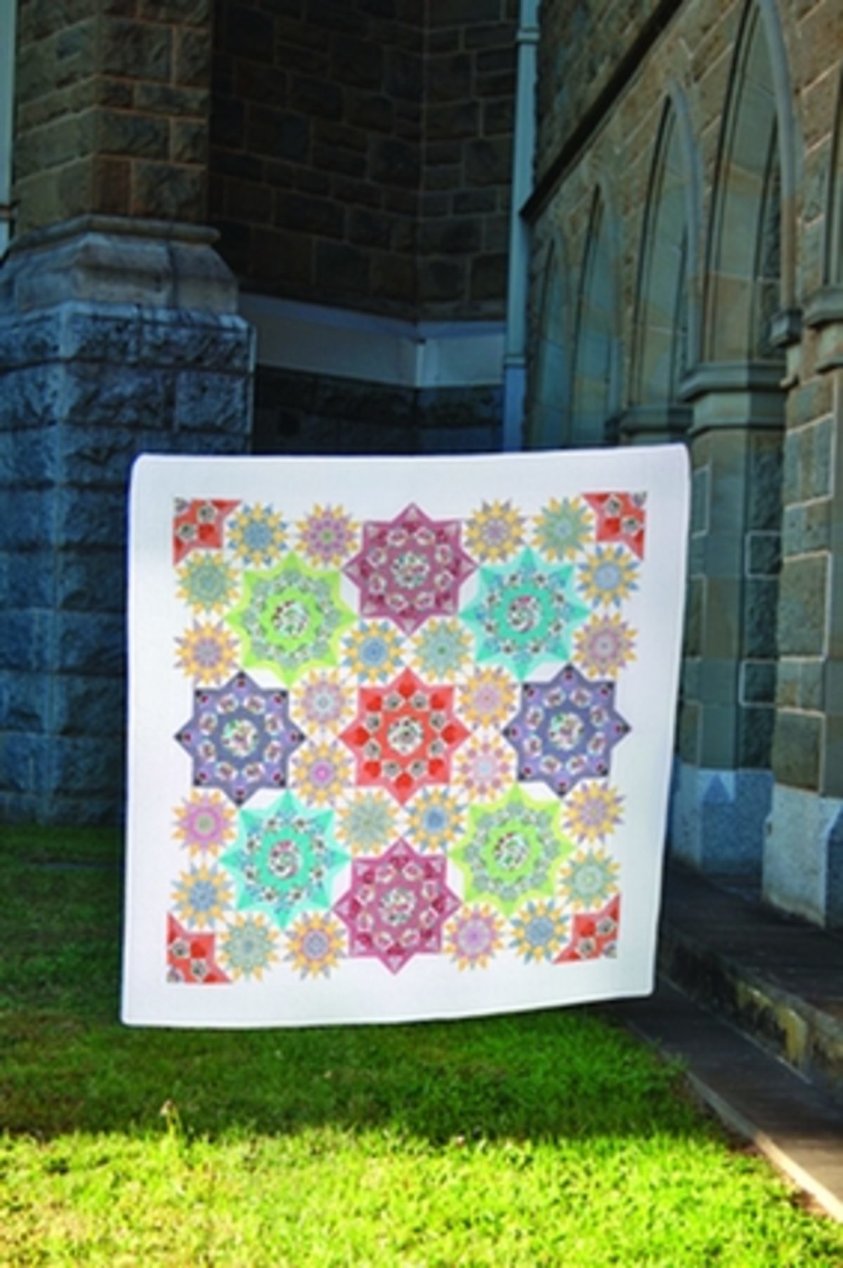 Quilt complexe English Paper piecing Sharon Burgess