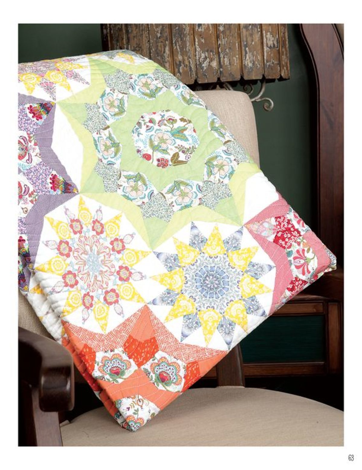 Méthode d'assemblage à l'anglaise grand quilt
