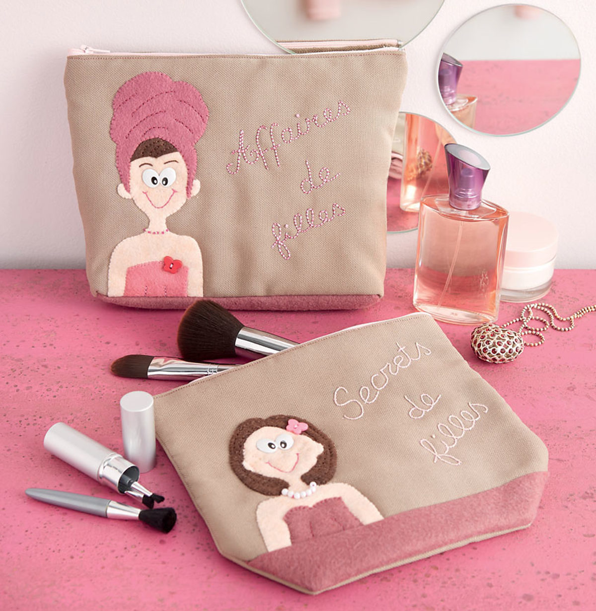 Sandrine Guédon pochettes couture feutrine