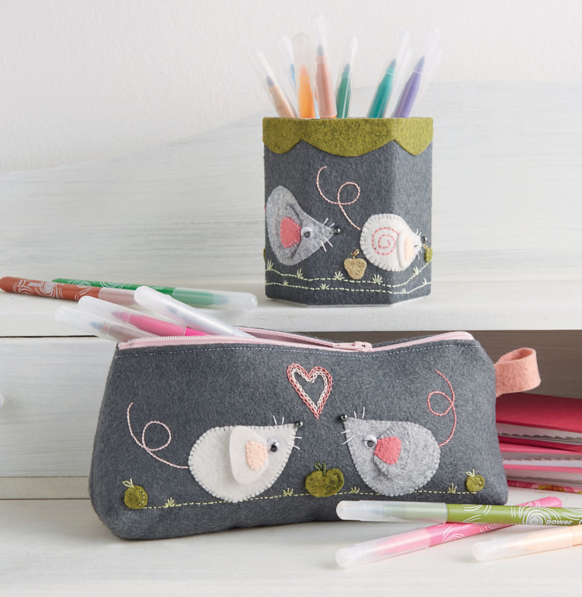 Sandrine Guédon trousse couture feutrine