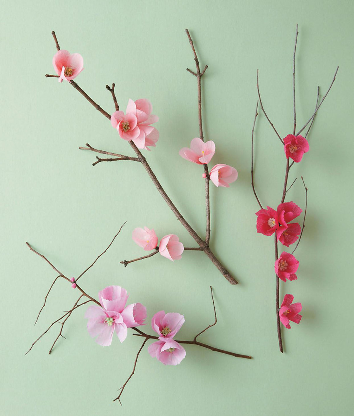 MLDI311 cerisier fleurs en papier DIY