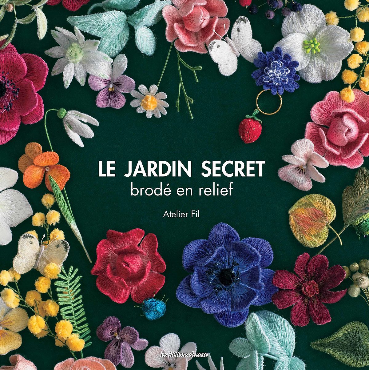 JALI251 Le jardin secret broderie en relief